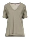 Rossopuro Woman T-shirt Military Green Size Xl Modal, Polyamide