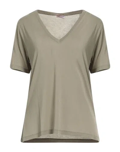 Rossopuro Woman T-shirt Military Green Size Xl Modal, Polyamide