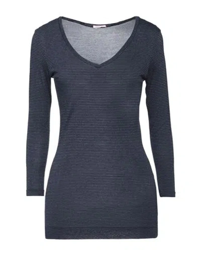 Rossopuro Woman T-shirt Navy Size S Viscose