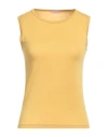 Rossopuro Woman T-shirt Marigold Size S Modal, Polyamide In Yellow