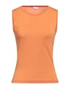 Rossopuro Woman T-shirt Orange Size L Modal, Polyamide In Orange