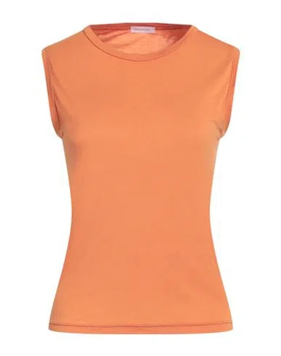 Rossopuro Woman T-shirt Orange Size L Modal, Polyamide