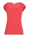 Rossopuro Woman T-shirt Red Size S Modal, Polyamide In Red