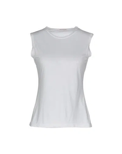 Rossopuro Woman T-shirt White Size L Modal, Polyamide