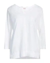 Rossopuro Woman T-shirt White Size S Cotton