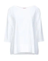 Rossopuro Woman T-shirt White Size Xxl Cotton, Elastane In White