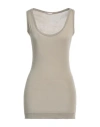 Rossopuro Woman Tank Top Beige Size L Modal, Polyamide