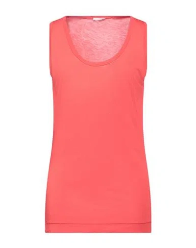 Rossopuro Woman Tank Top Tomato Red Size L Modal, Polyamide