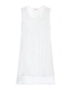 Rossopuro Woman Tank Top White Size S Cotton, Linen In White
