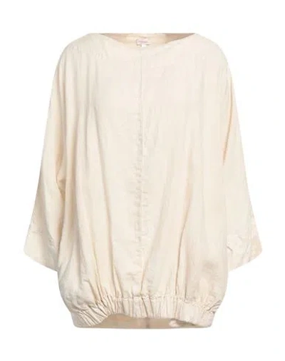 Rossopuro Woman Top Beige Size Xs Linen