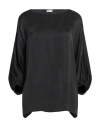 Rossopuro Woman Top Black Size M Viscose