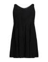 Rossopuro Woman Top Black Size M Viscose, Polyester In Black