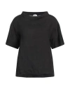 Rossopuro Woman Top Black Size S Linen