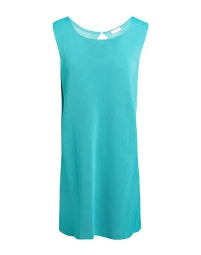 Rossopuro Woman Top Emerald Green Size L Viscose