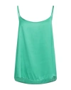 Rossopuro Woman Top Green Size M Viscose In Green