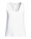 Rossopuro Woman Top Ivory Size Xxl Cotton, Polyester, Elastane In White