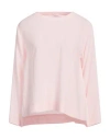 Rossopuro Woman Top Light Pink Size S Silk, Elastane