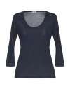Rossopuro Woman Top Midnight Blue Size Xxl Modal, Polyamide