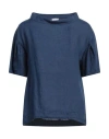 Rossopuro Woman Top Navy Size Xs Linen