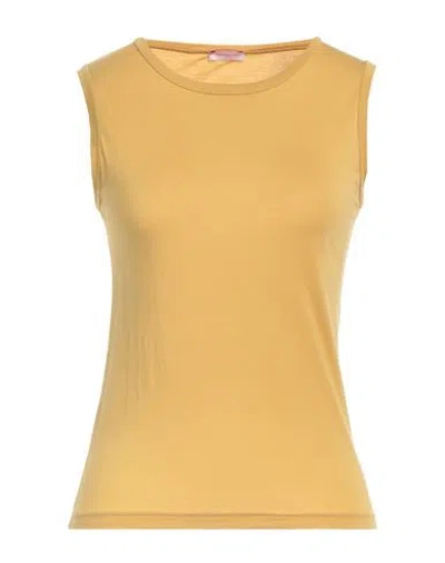 ROSSOPURO ROSSOPURO WOMAN TOP MARIGOLD SIZE M MODAL, POLYAMIDE