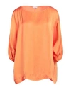 Rossopuro Woman Top Orange Size L Viscose