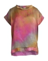 Rossopuro Woman Top Pink Size L Viscose