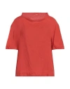 Rossopuro Woman Top Tomato Red Size L Linen