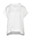 Rossopuro Woman Top White Size M Viscose