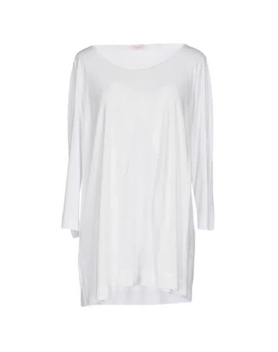 Rossopuro Woman Top White Size S Viscose