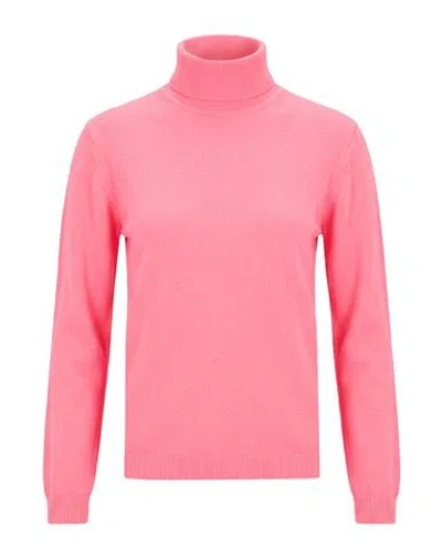 Rossopuro Woman Turtleneck Pink Size M Wool, Cashmere