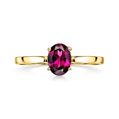 Ross-simons 1.00 Carat Rhodolite Garnet Ring In 10kt Yellow Gold