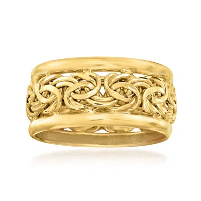 Ross-simons 10kt Yellow Gold Byzantine Bordered Ring