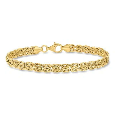 Ross-simons 10kt Yellow Gold Byzantine Bracelet