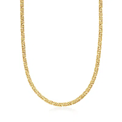Ross-simons 10kt Yellow Gold Byzantine Necklace