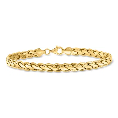Ross-simons 10kt Yellow Gold Curved-link Bracelet