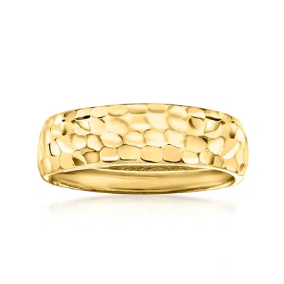 Ross-simons 10kt Yellow Gold Groove-pattern Ring