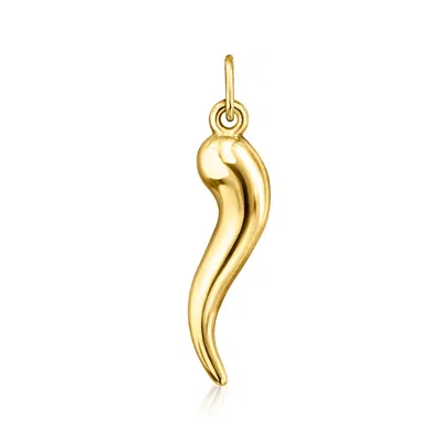 Ross-simons 10kt Yellow Gold Italian Horn Charm