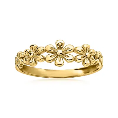Ross-simons 10kt Yellow Gold Multi-flower Ring