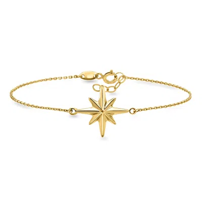 Ross-simons 10kt Yellow Gold North Star Bracelet