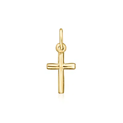 Ross-simons 10kt Yellow Gold Petite Cross Pendant