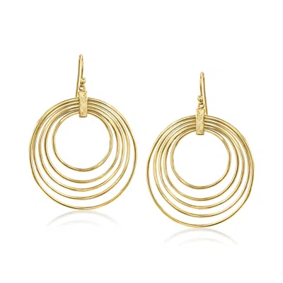 Ross-simons 14kt Yellow Gold-plated Multi-circle Drop Earrings