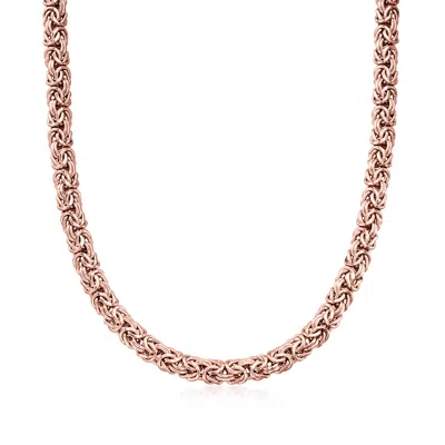 Ross-simons 18kt Rose Gold Over Sterling Byzantine Necklace