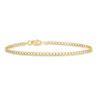 Ross-simons 2.3mm 10kt Yellow Gold Curb-link Bracelet