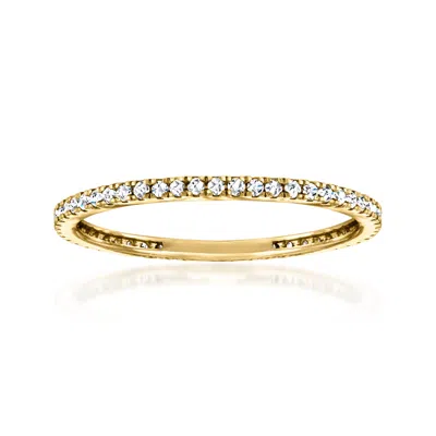 Ross-simons .25 Ct. T.w. Lab Grown Diamond Eternity Band In 14kt Yellow Gold