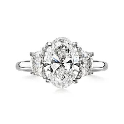 Ross-simons 2.50 Ct. T.w. Lab Grown Diamond Ring In 14kt White Gold In Metallic