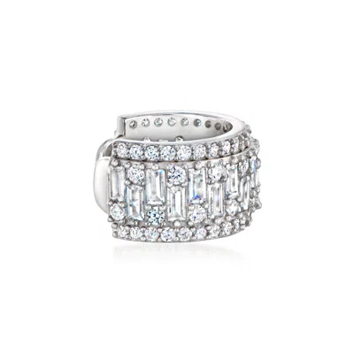 Ross-simons 3.50 Ct. T.w. Cz Ear Cuff In Sterling Silver