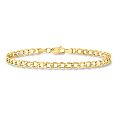 Ross-simons 4.3mm 10kt Yellow Gold Curb-link Bracelet