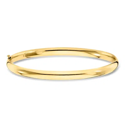 Ross-simons 5mm 10kt Yellow Gold Round Bangle Bracelet