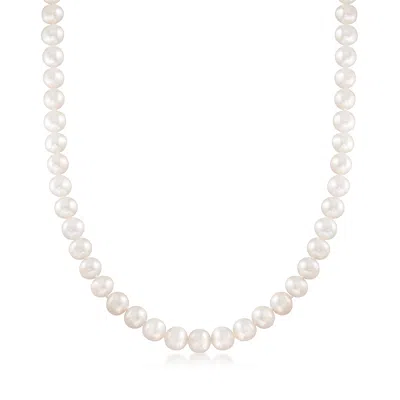 Ross-simons 8-9mm Cultured Pearl Necklace With 14kt Yellow Gold