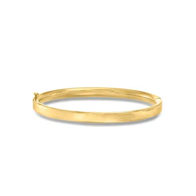 Ross-simons Italian 18kt Yellow Gold Bangle Bracelet